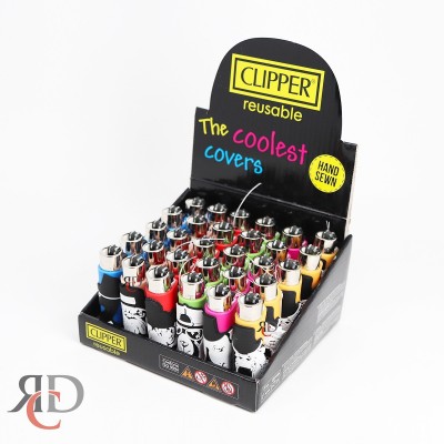CLIPPER LIGHTER POP COVER ANIMAL 30CT/ DISPLAY